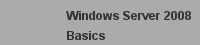 Windows Server 2008|Basics