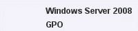 Windows Server 2008|GPO