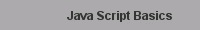 Java Script Basics